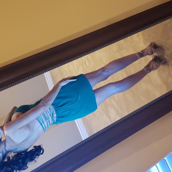 Tiger Mist Franc Corseted-back Green Halter dress, XS - Picture 11 of 16